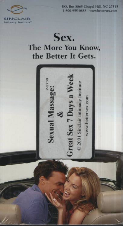 Sexual Massage & Great Sex 7 Days A Week Sinclair Intimacy Institute Straight VHS 2001 030424EBVHS