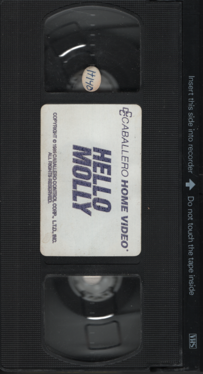 Hello Molly Caballero Control Corp Straight VHS 1989 030424EBVHS2