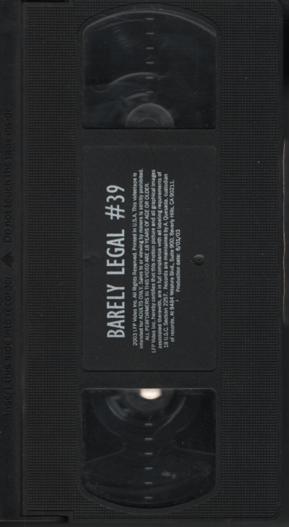 Barely Legal #39 LFP Video Inc Straight VHS 2003 030424EBVHS2