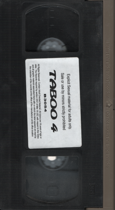 Taboo 4 Unbranded VHS 030424EBVHS