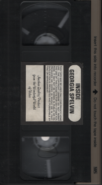 Inside Georgia Spelvin Unbranded VHS 030424EBVHS