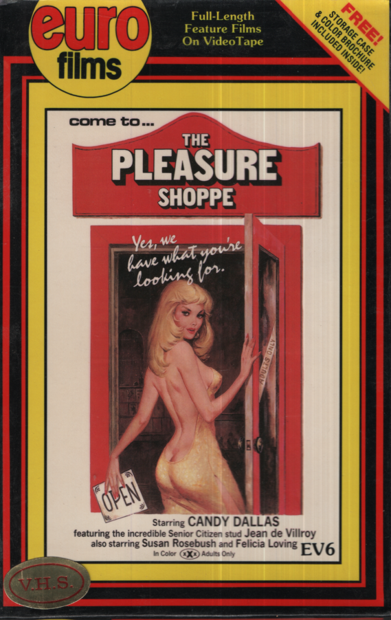 The Pleasure Shoppe Candy Dallas Jean de Villroy Caballero Control Corp Straight VHS 1980 031524EBVHS