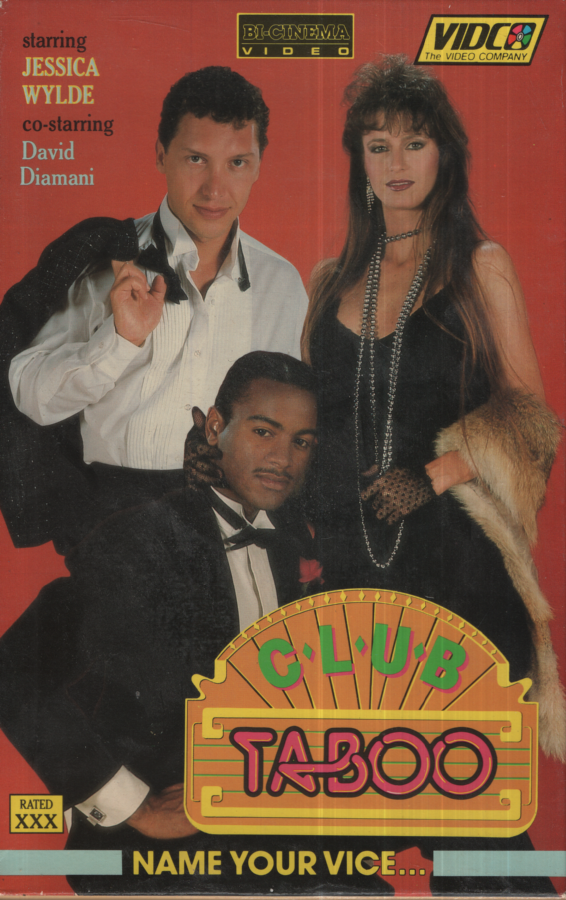 Club Taboo Jessica Wylde David Diamani Vidco Bisexual VHS 1987 041624EBVHS2