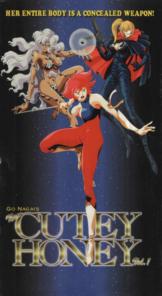 New Cutey Honey Vol. 1 Go Nagai Cartoon VHS 1994 041624EBVHS3