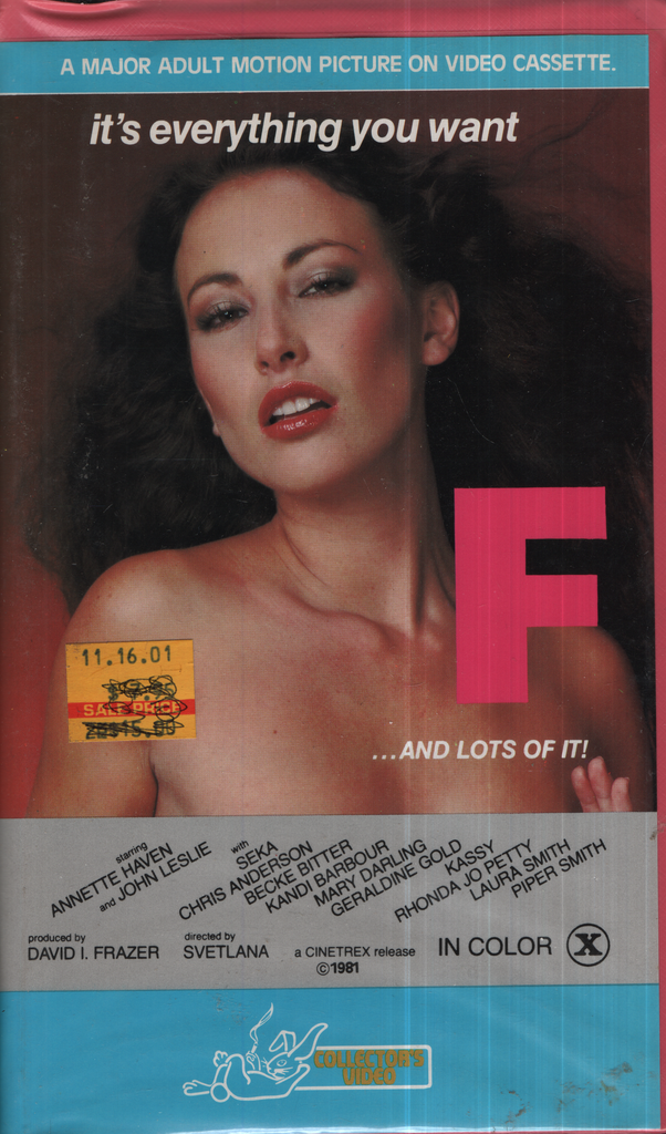 F Annette Haven John Leslie Seka Cinetrex Bisexual VHS 1981 041924EBVHS2