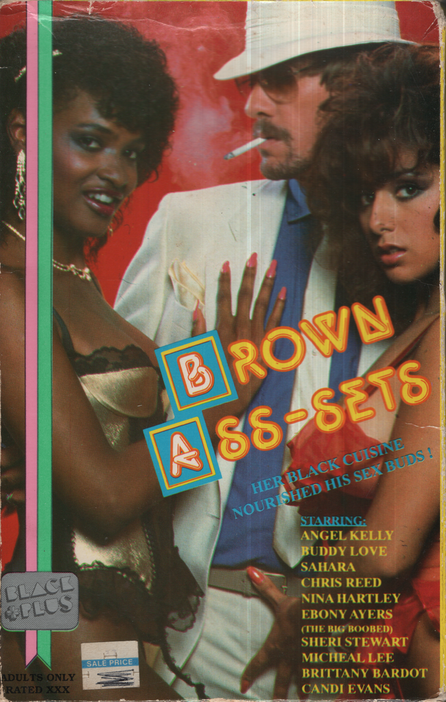 Brown Ass-Sets Angel Kelly Buddy Love Black + Plus Video Productions Bisexual VHS 1990 041924EBVHS2
