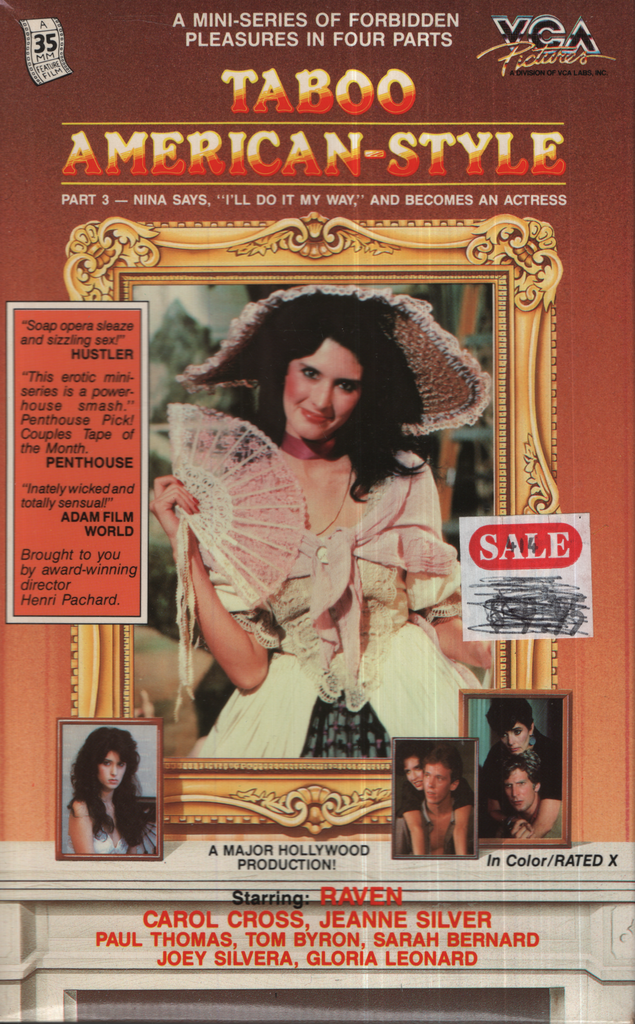 Taboo American-Style Part 3 Raven Carol Cross Nibo Films Straight VHS 1985 042224EBVHS2