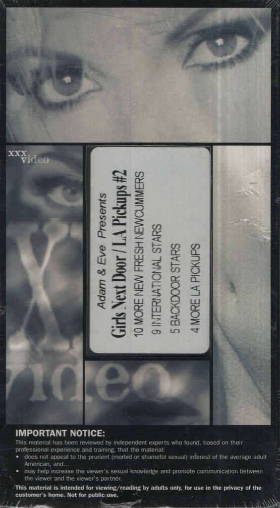 Girls Next Door/LA Pickups #2 Adam & Eve Straight VHS 1990s 041724EBVHS