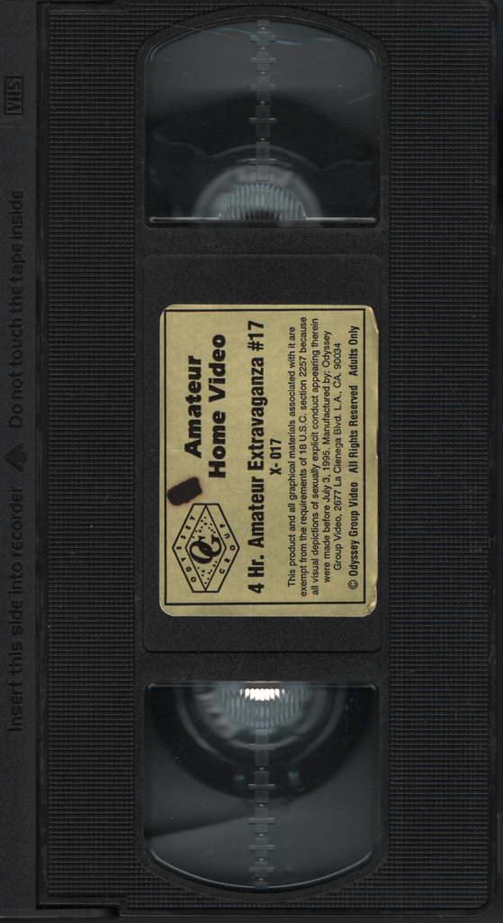 4 Hr. Amateur Extravaganza #17 Odyssey Group Video Straight VHS 1990s 042624EBVHS2