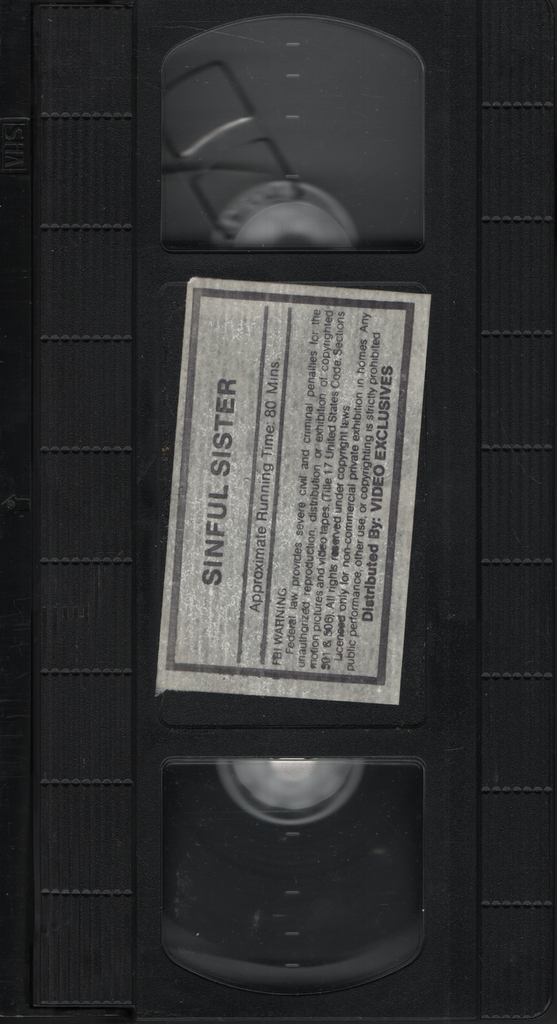 Sinful Sister Video Exclusives Straight VHS 1980s 042624EBVHS2