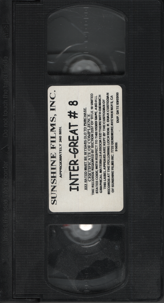 Inter-Great #8 Sunshine Films Straight VHS 2000 042924EBVHS