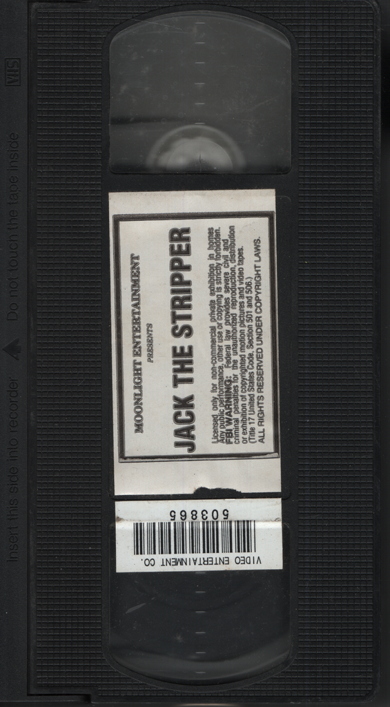 Jack The Stripper Moonlight Entertainment Straight VHS 1990s 042924EBVHS