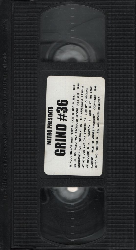 Grind #36 Metro Inc VHS 1999 043024EBVHS