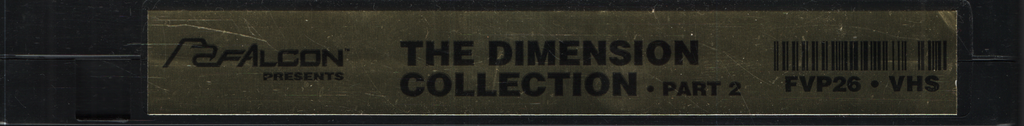The Dimension Collection Part 2 Falcon Home Video Gay VHS 1990s 043024EBVHS