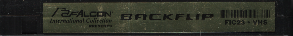 Backflip Falcon Home Video Gay VHS 1990s 050224EBVHS