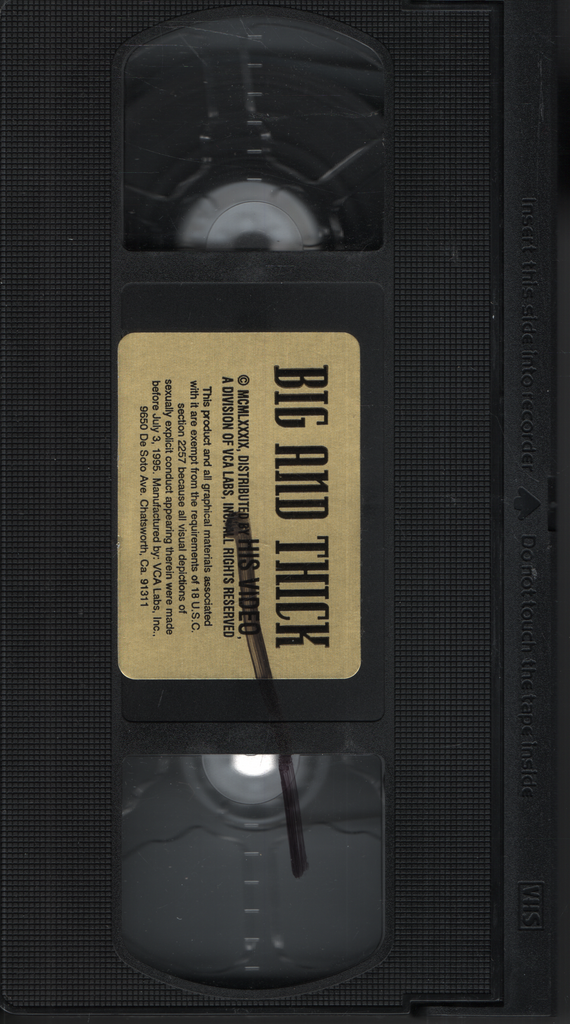 Big And Thick His Video Gay VHS 1999 050224EBVHS2