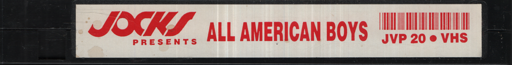 All American Boys Jocks Home Video Gay VHS 1990s 050224EBVHS2