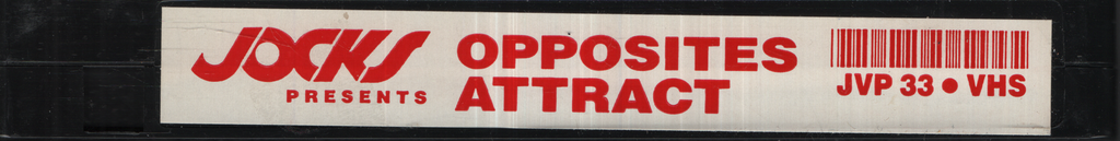 Opposites Attract Jocks Home Video Gay VHS 1990s 050224EBVHS2