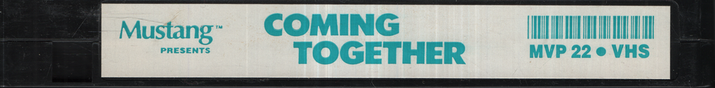 Coming Together Mustang Home Video Gay VHS 1990s 050224EBVHS2