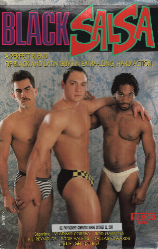 Black Salsa Vladimir Correa Rod Garetto Filmco Video Gay VHS 1991 050324EBVHS