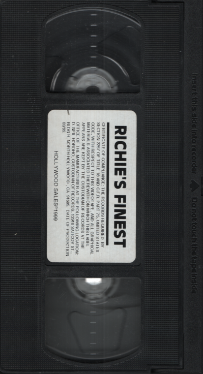 Richie's Finest Hollywood Sales Gay VHS 1999 050824EBVHS