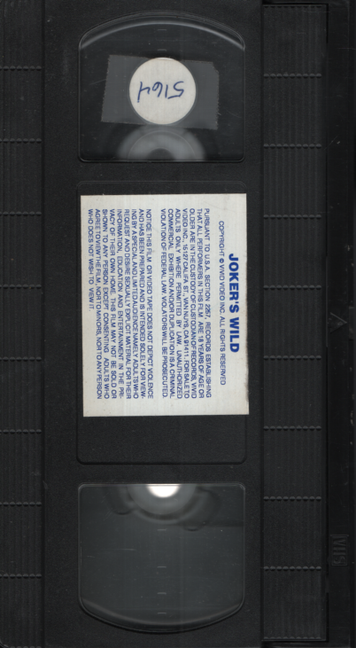 Joker's Wild Vivid Video Gay VHS 1990s 050824EBVHS