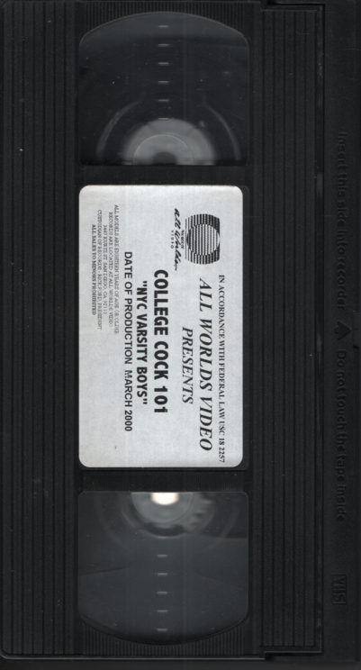 College Cock 101 NYC Varsity Boys All Worlds Video Gay VHS 2000 051024EBVHS