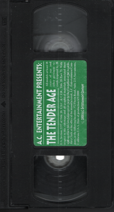 The Tender Age A.C. Entertainment Company Gay VHS 2000 050824EBVHS