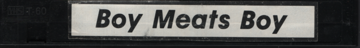 Boy Meats Boy First Class Male Gay VHS 1990s 051024EBVHS