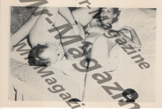 Adult Vintage B&W Postcard 3.5"x5.5" Couple Making Love On Bed RR-23
