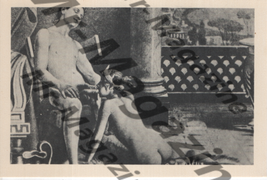 Adult Vintage B&W Postcard 3.5"x5.5" Fantasy Fellatio RR-22