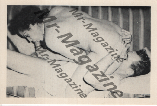 Adult Vintage B&W Postcard 3.5"x5.5" Mutual Oral 69 Brunette Couple On Couch RR-79