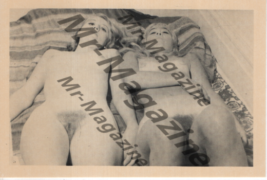 Adult Vintage 1960s B&W Postcard 3.5"x5.5" Blonde Nudes RS-10