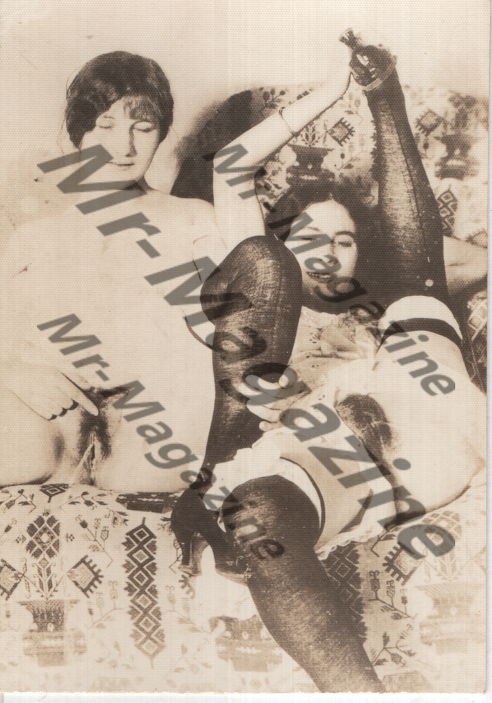 Adult Vintage B&W Pinup Photo 4"x3" Brunette Lingerie Models RU-15