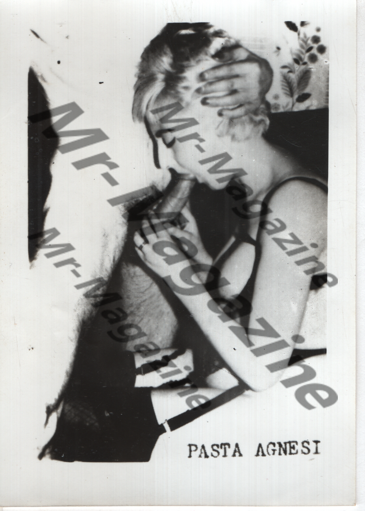 Adult Vintage B&W Pinup Photo 5"x3" Pasta Agnesi Blonde & Brunet Models Fellatio RU-21
