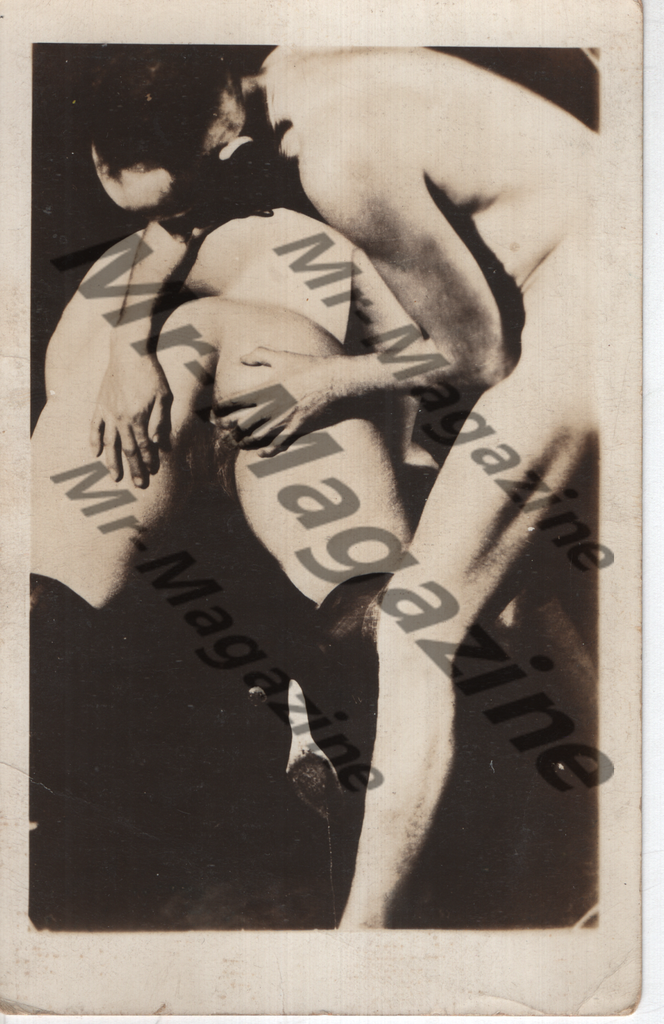 Adult Vintage B&W Pinup Rare Real Photo Postcard 3.5"x5.5" Brunet Straight Models RV-75