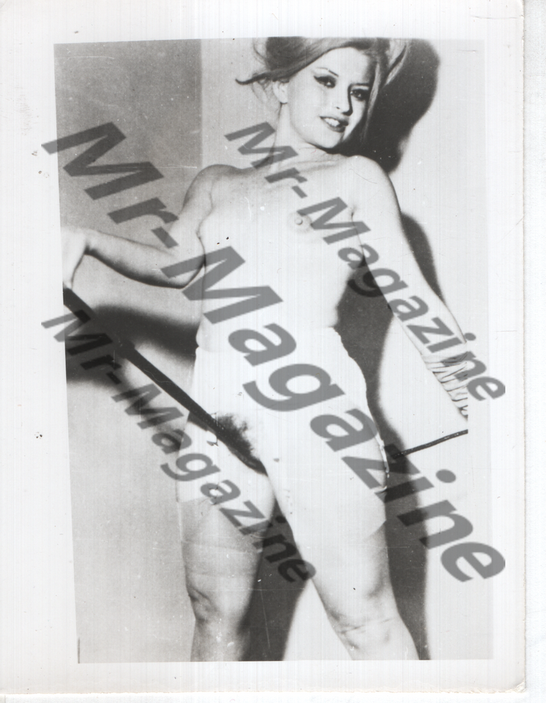 Adult Vintage B&W Pinup Photo 4"x5" Blonde Lingerie Model RW-94
