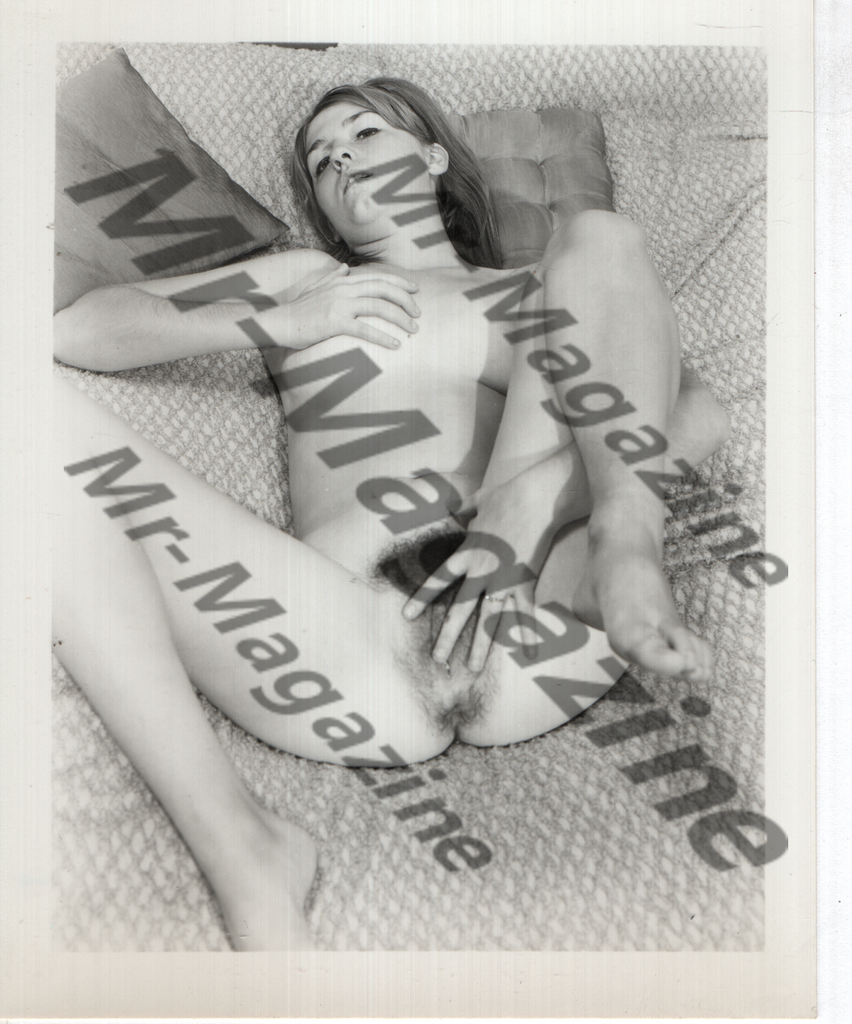 Adult Vintage B&W Pinup Photo 4"x5" Blonde Nude Model RW-19