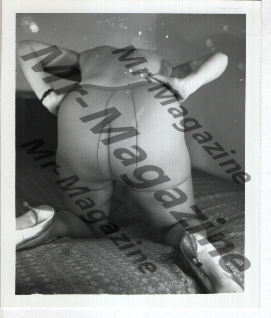 Adult Vintage B&W Pinup Photo 4"x5" Pantyhose & High Heels Model RX-43