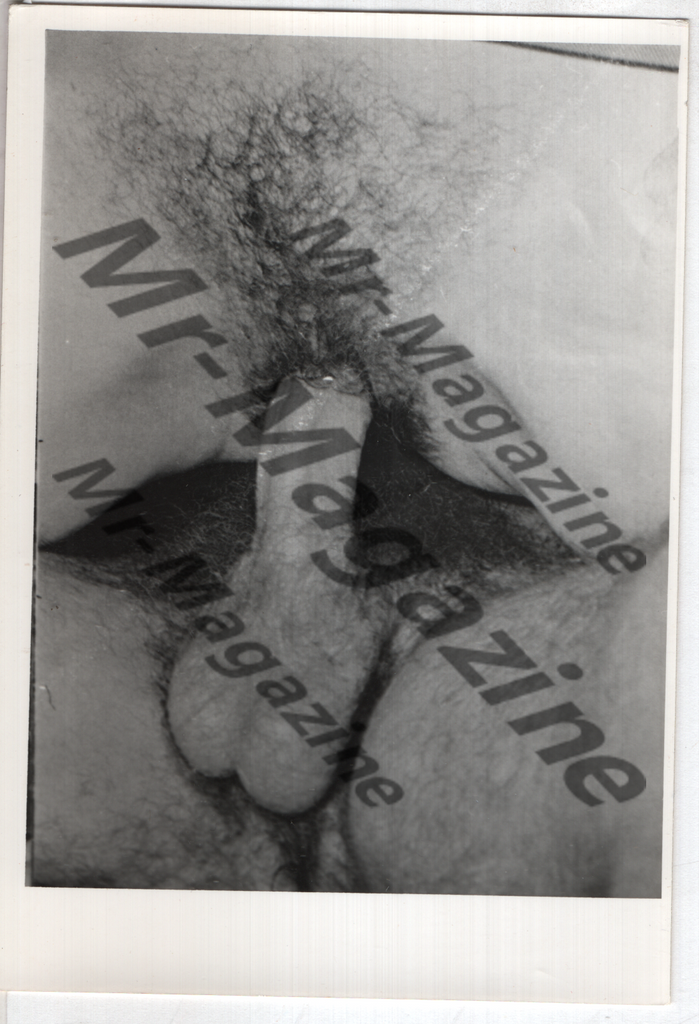 Adult Vintage B&W Pinup Photo 4"x5" Brunette Models Straight Interest Close Up Vaginal Sex RX-27