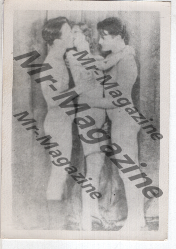 Adult Vintage B&W Pinup Photo 4"x5" Bisexual Interest Blonde & Brunet Models RX-69