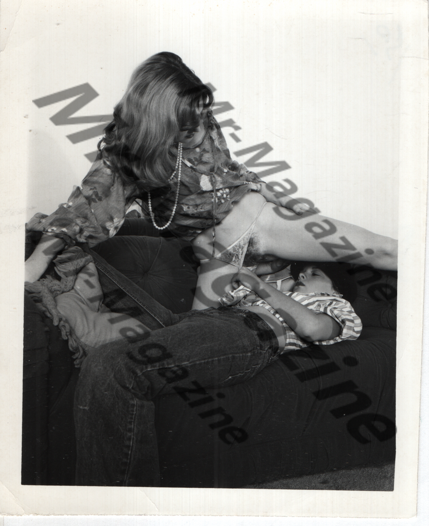 Adult Vintage B&W Pinup Photo 4"x5" Lesbian Interest Brunette & Blonde Lingerie Models RX-36