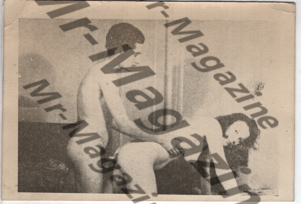 Adult Vintage B&W Pinup Photo 5"x3.5" Straight Interest Vaginal Sex Brunet Models RY-67