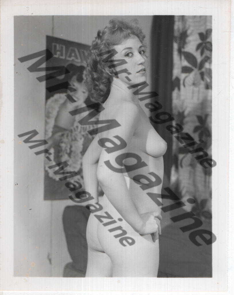 Adult Vintage B&W Pinup Photo 4"x5" Blonde Nude Model CB-27