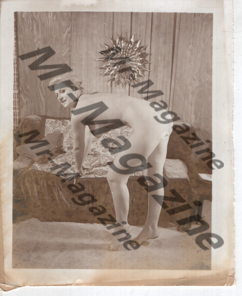 Adult Vintage B&W Pinup Photo 4"x5" Blonde Nude Model CC-24