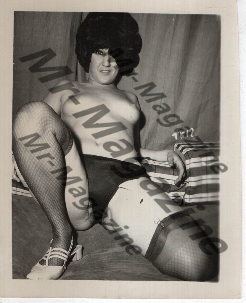 Adult Vintage B&W Pinup Photo 4"x5" Brunette Lingerie Nylon Stockings Model CC-43