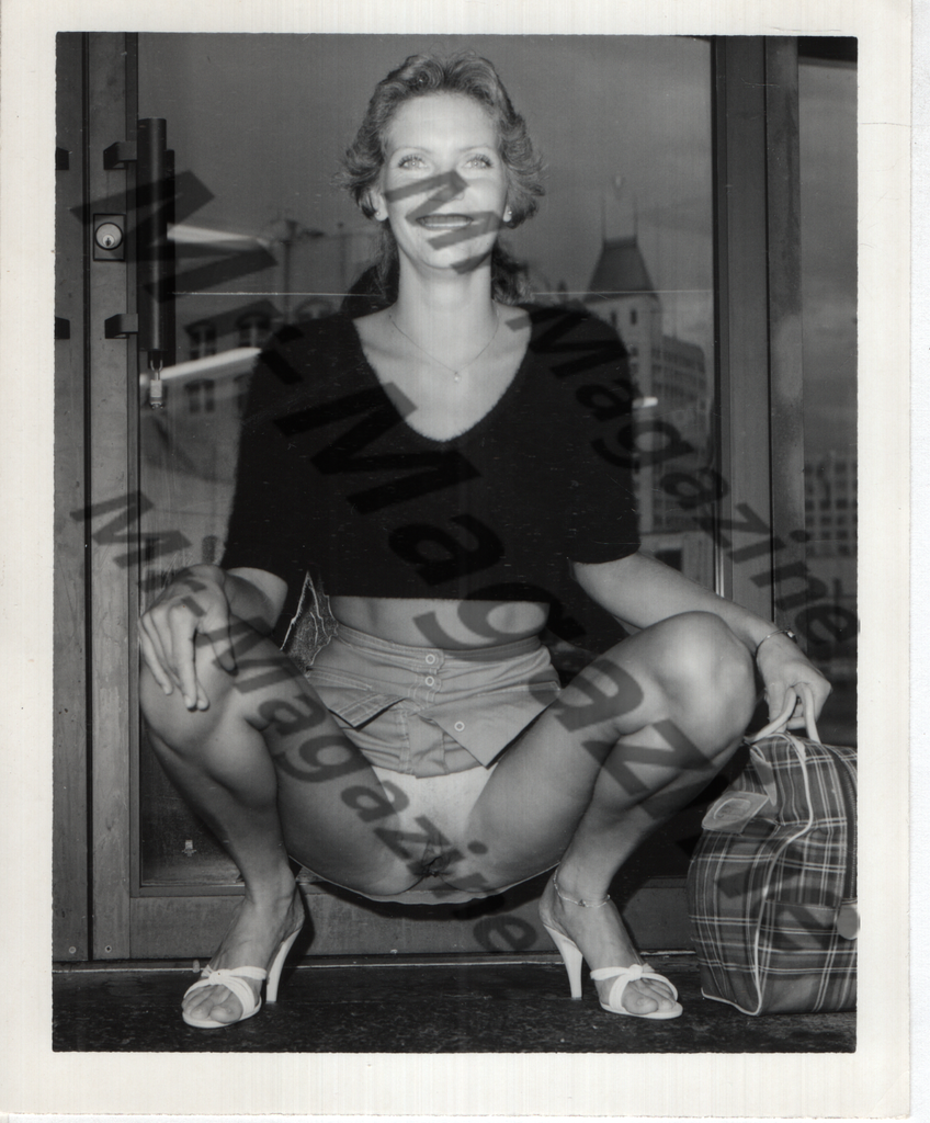 Adult Vintage B&W Pinup Photo 4"x5" Blonde Nude Model CF-71