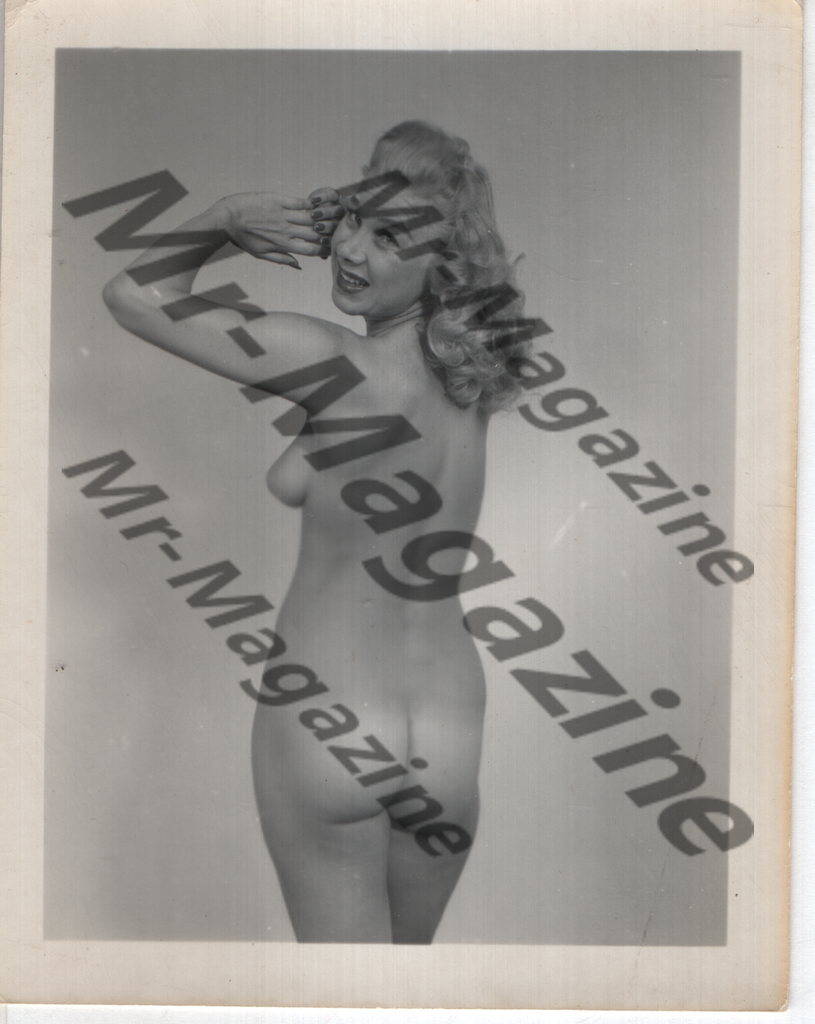 Adult Vintage B&W Pinup Photo 4"x5" Blonde Nude Model CG-30