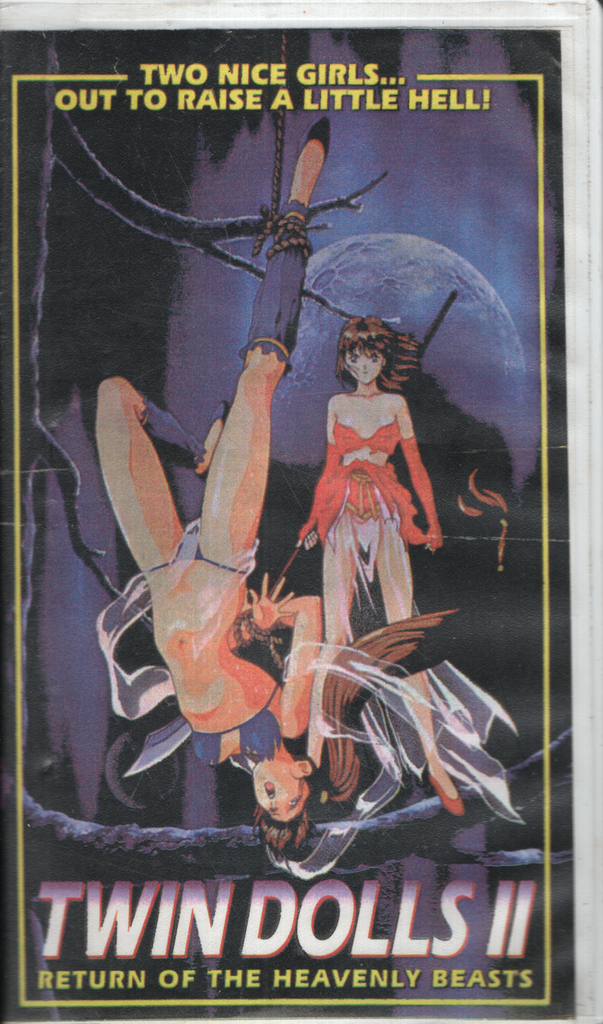 Twin Dolls II Return Of The Heavenly Beasts Daiei Co. Anime VHS 1994 062424EBVHS