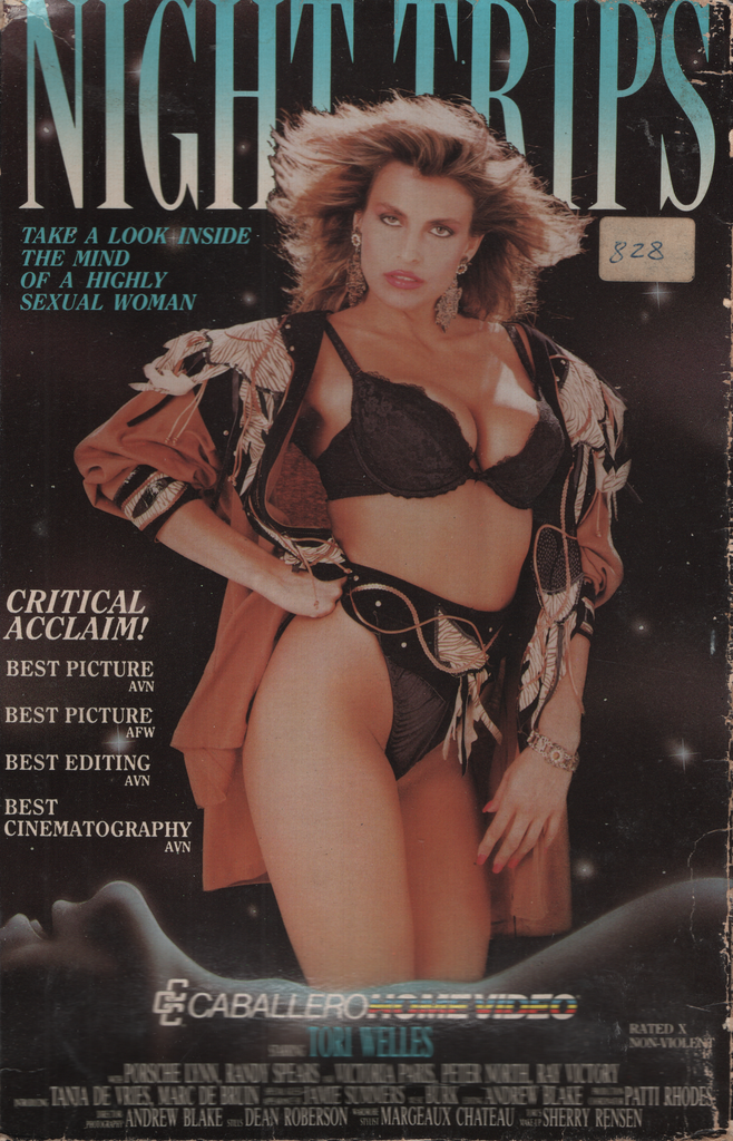 Night Trips Tori Welles Porsche Lynn Caballero Control Corp Bisexual VHS 1989 062724EBVHS